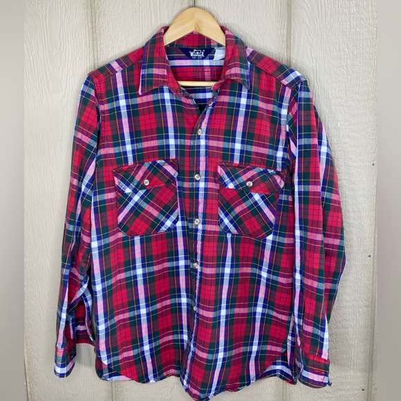 Woolrich Red Deer Print Moleskin Flannel Shirt L main image 1